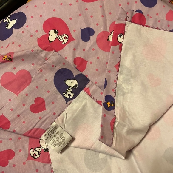 Peanuts Window Valence Best Friends Snoopy & Woodstock with Hearts 18x60 - Picture 6 of 8